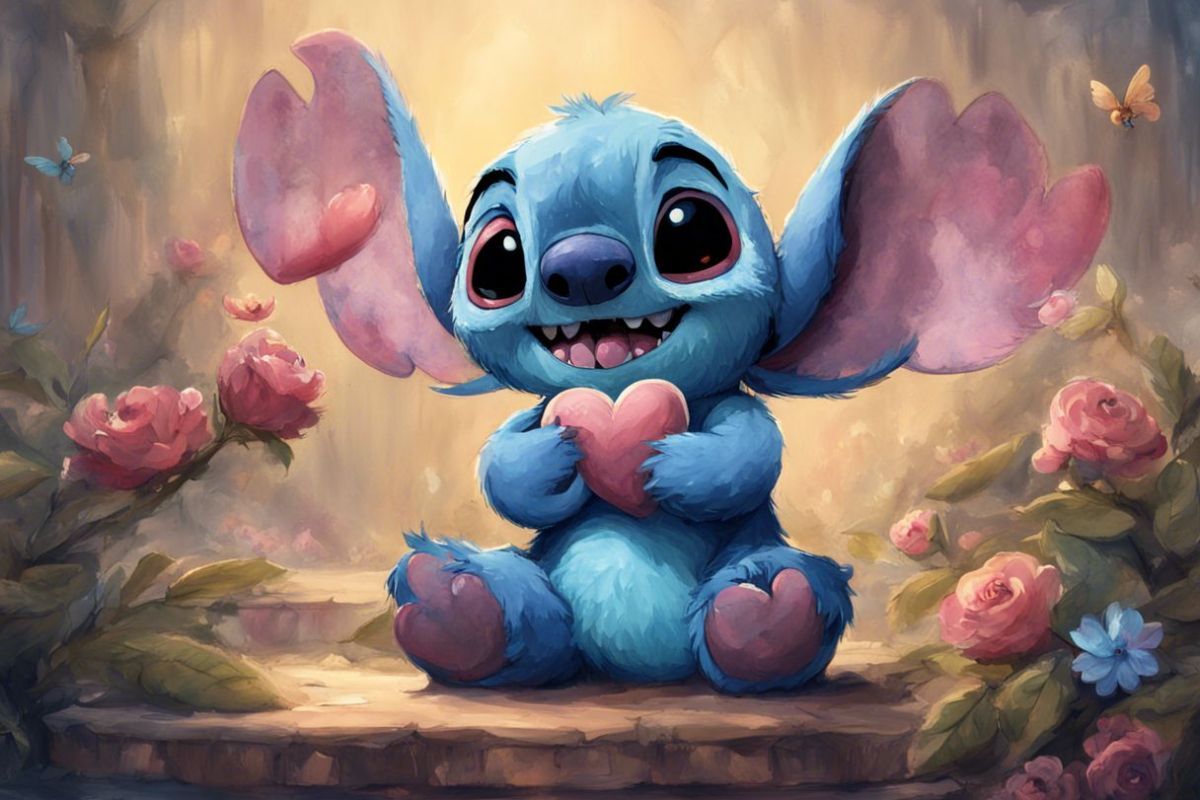 Coloriages gratuits de Stitch et Angel à imprimer